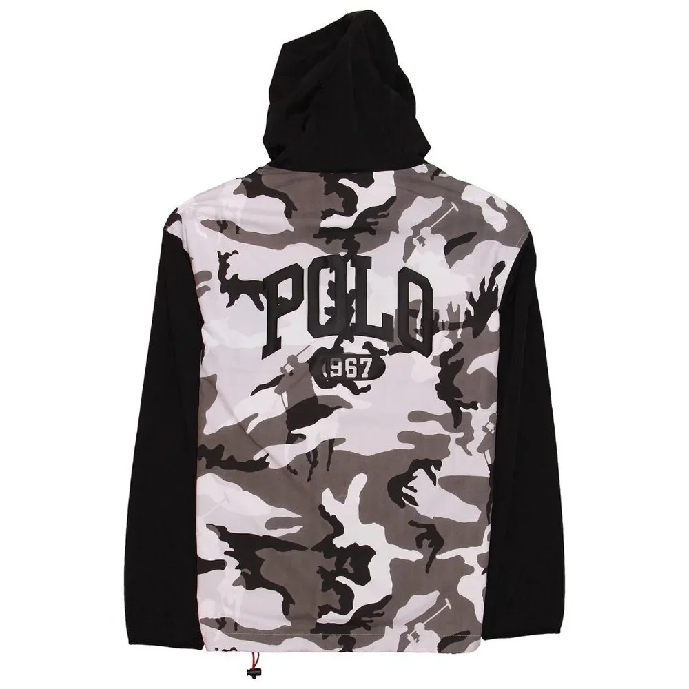 Polo Ralph Lauren Water-Repellent Camo Pullover Windbreaker Jacket